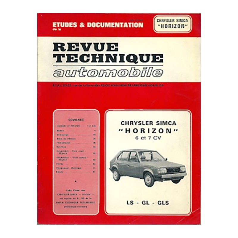 Revue Technique 1978 Revue Technique 1978