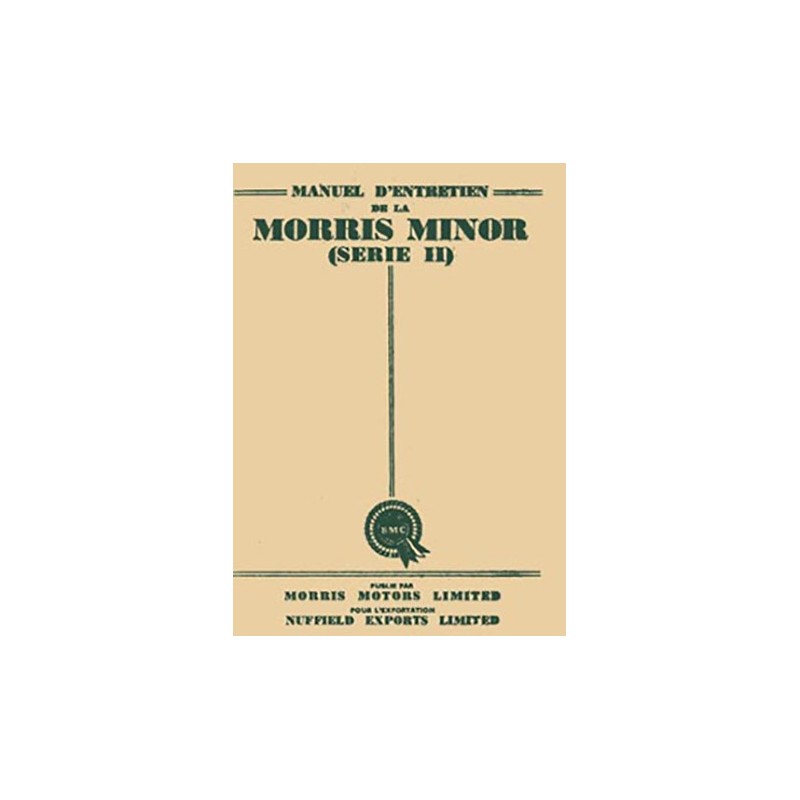 Notice d' Entretien Serie II