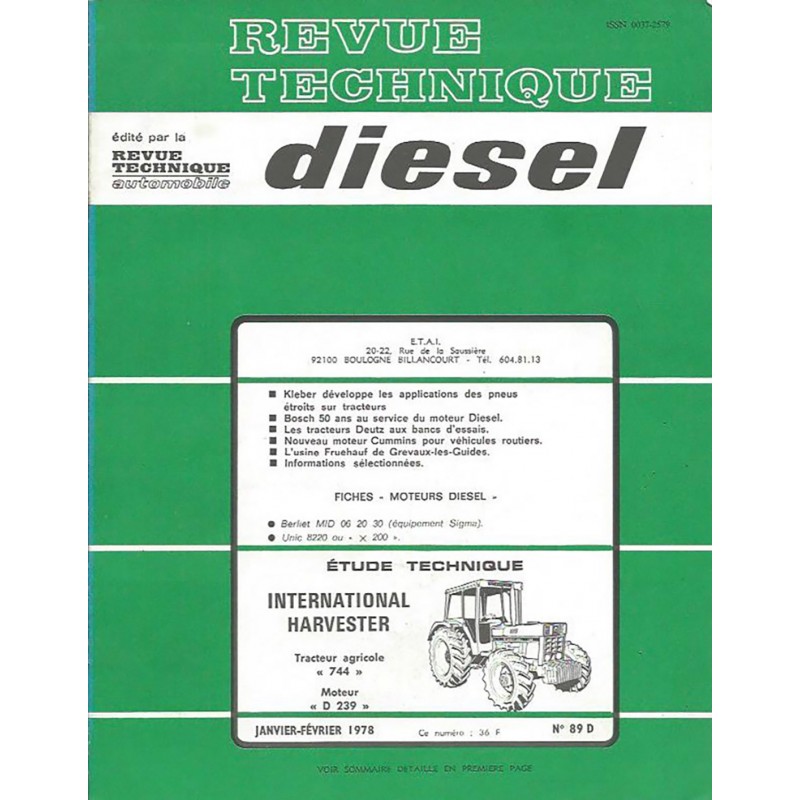 Revue Technique 744 Revue Technique 744