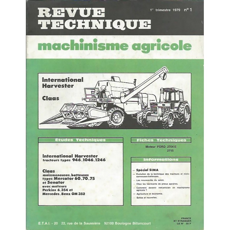 Revue Technique 946/1046/1246 Revue Technique 946/1046/1246