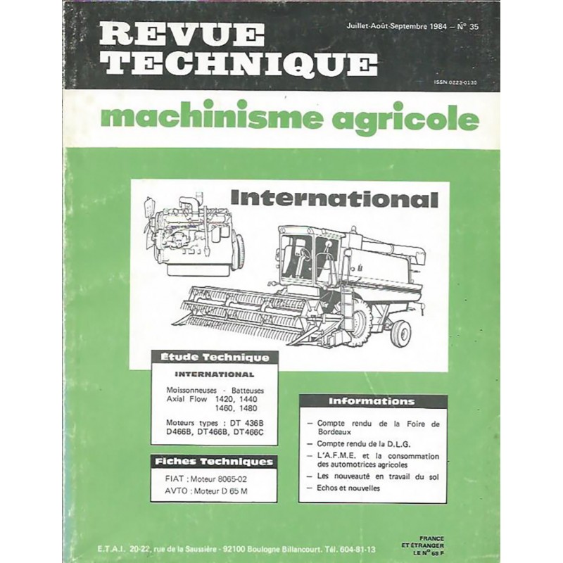 Revue Technique Moissonneuse Revue Technique Moissonneuse