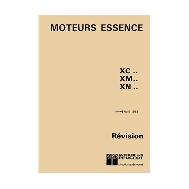 Manuel d'Atelier XN1 (1985) Manuel d'Atelier XN1 (1985)