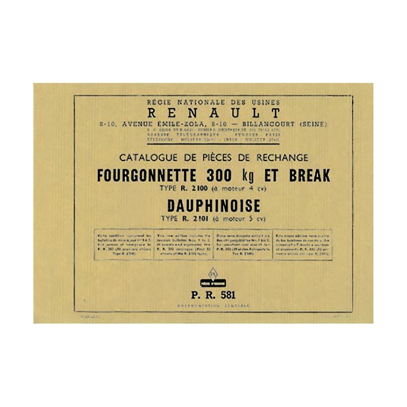 Catalogue de Pieces  Dauphinoise