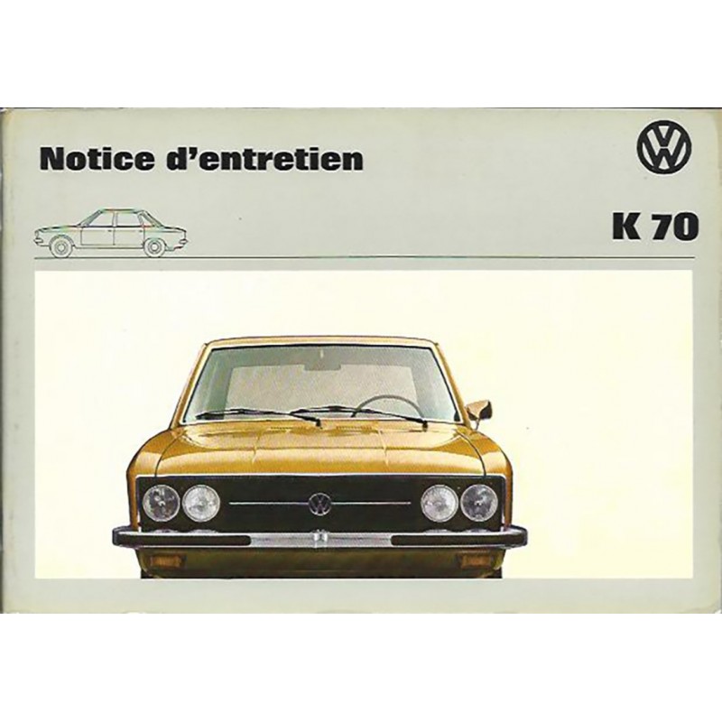 Notice d' Entretien 1973