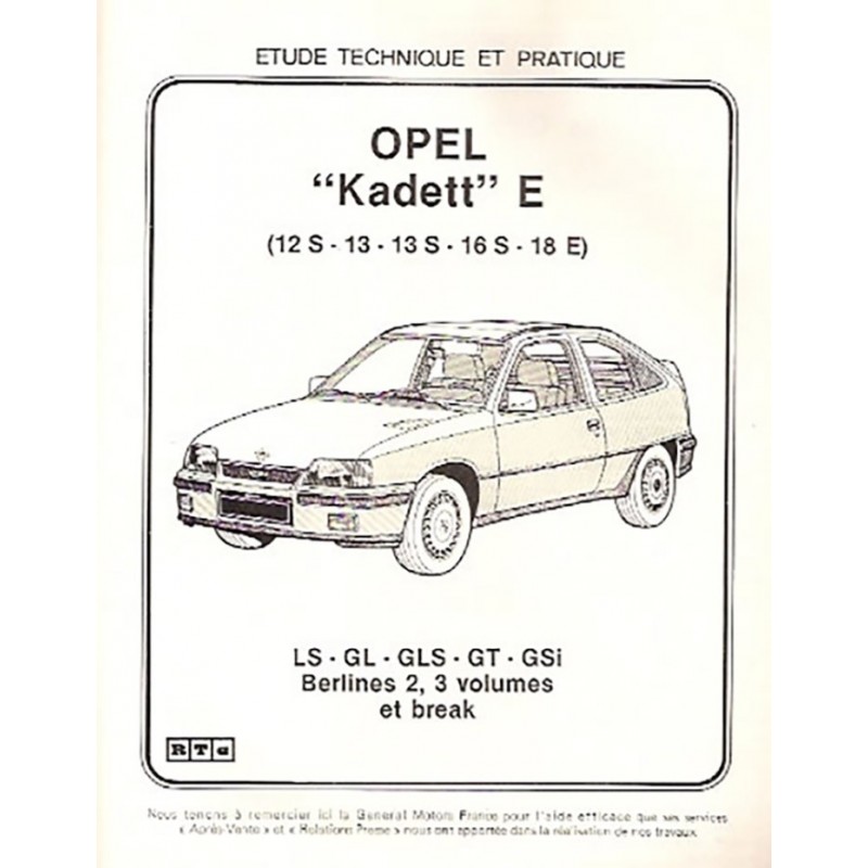 Revue Technique Kadett  E