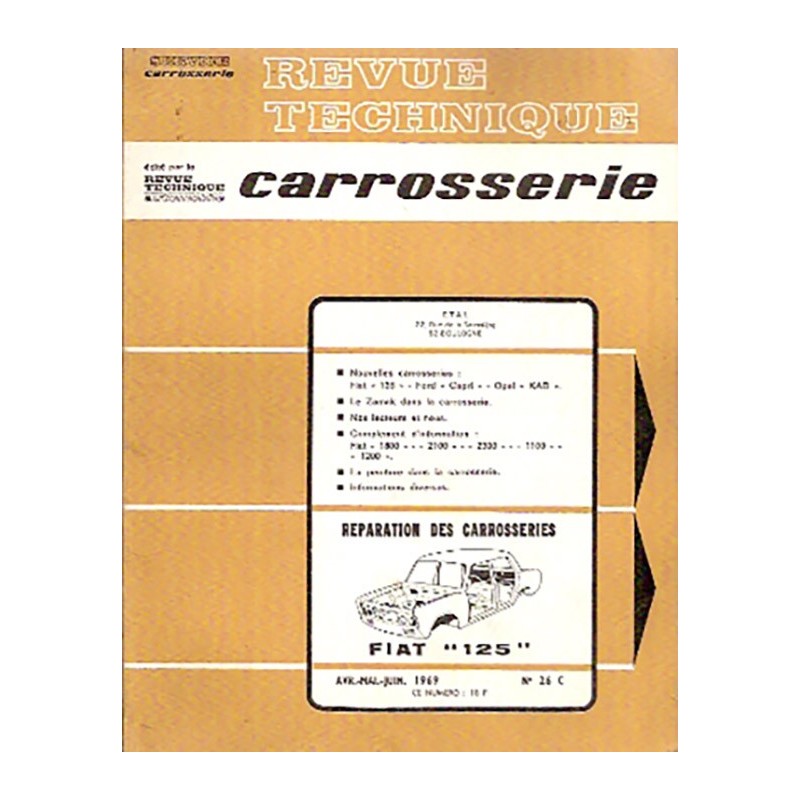 Revue Technique Carrosserie Revue Technique Carrosserie