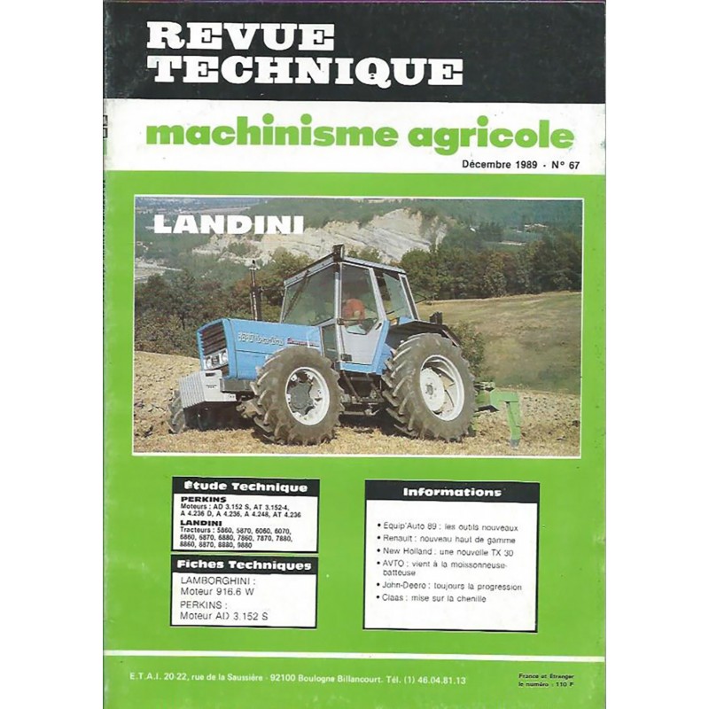 Revue Technique 5860 à 9880 Revue Technique 5860 à 9880