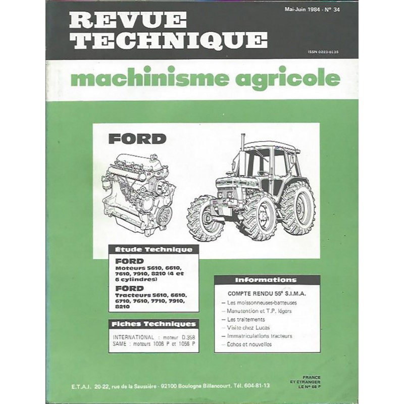 Revue Technique 5610 à 8210 Revue Technique 5610 à 8210