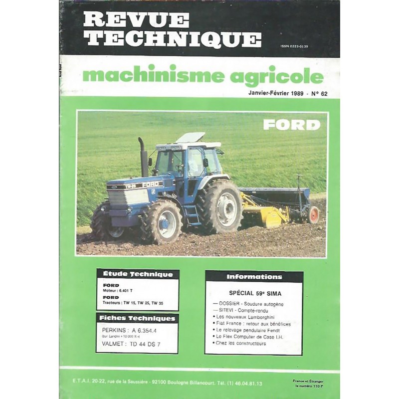 Revue Technique TW15 à TW35 Revue Technique TW15 à TW35
