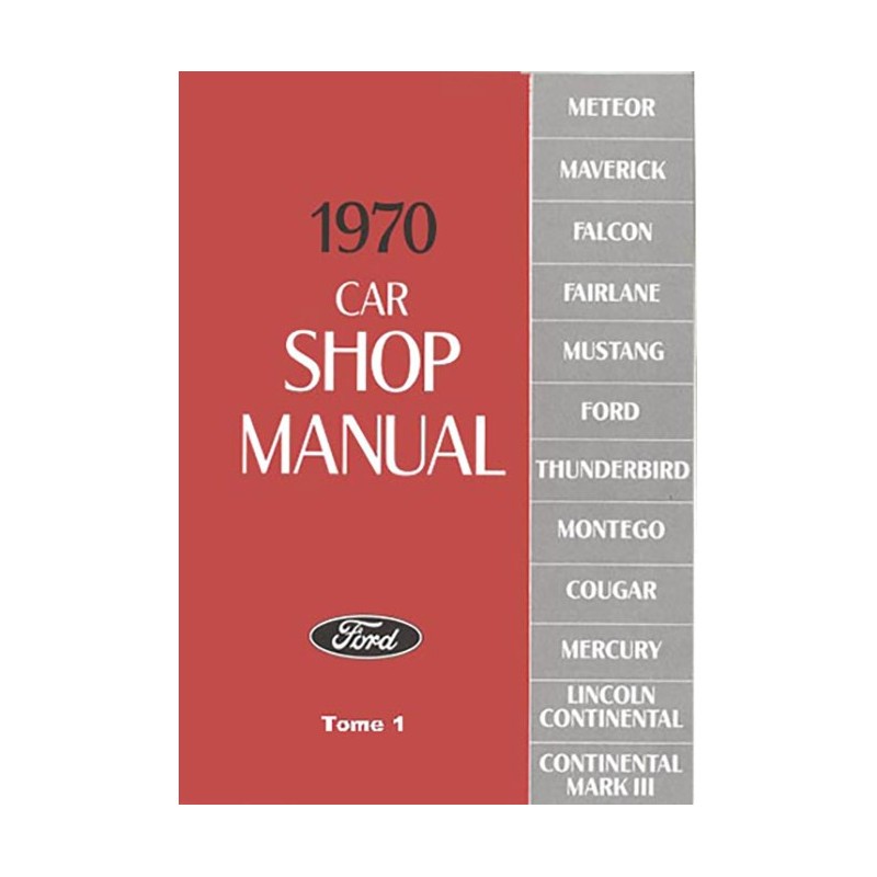 Manuel Reparation 1970 Tome 1