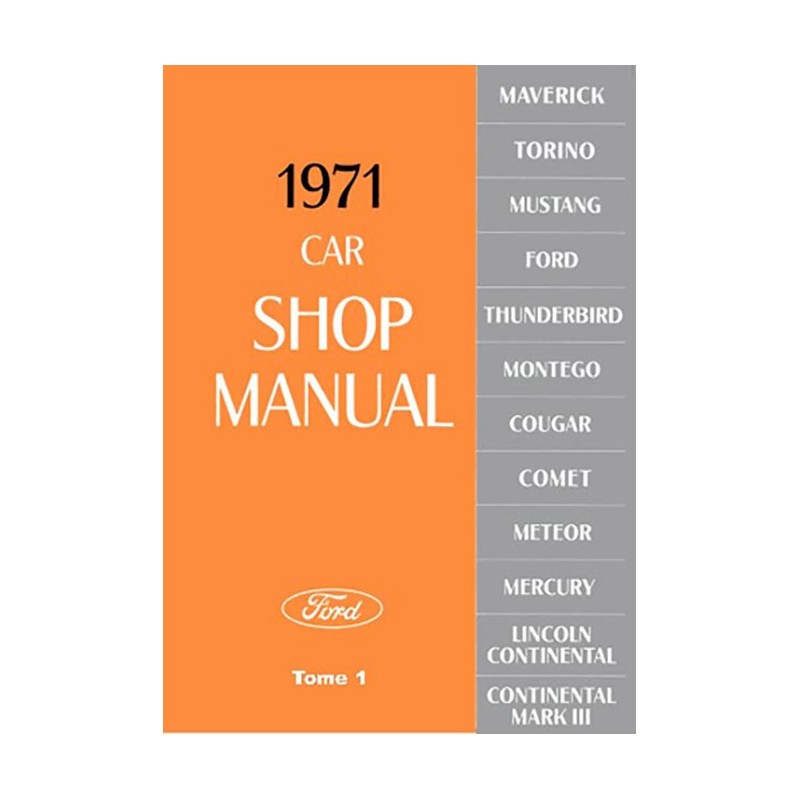 Manuel Reparation 1971 Tome 1 Manuel Reparation 1971 Tome 1