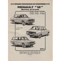 Revue Technique R 12  1976