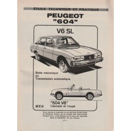 Revue Technique 604 V6 SL