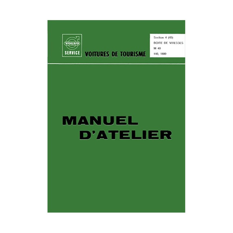 Manuel d Atelier BV M 40 Manuel d Atelier BV M 40