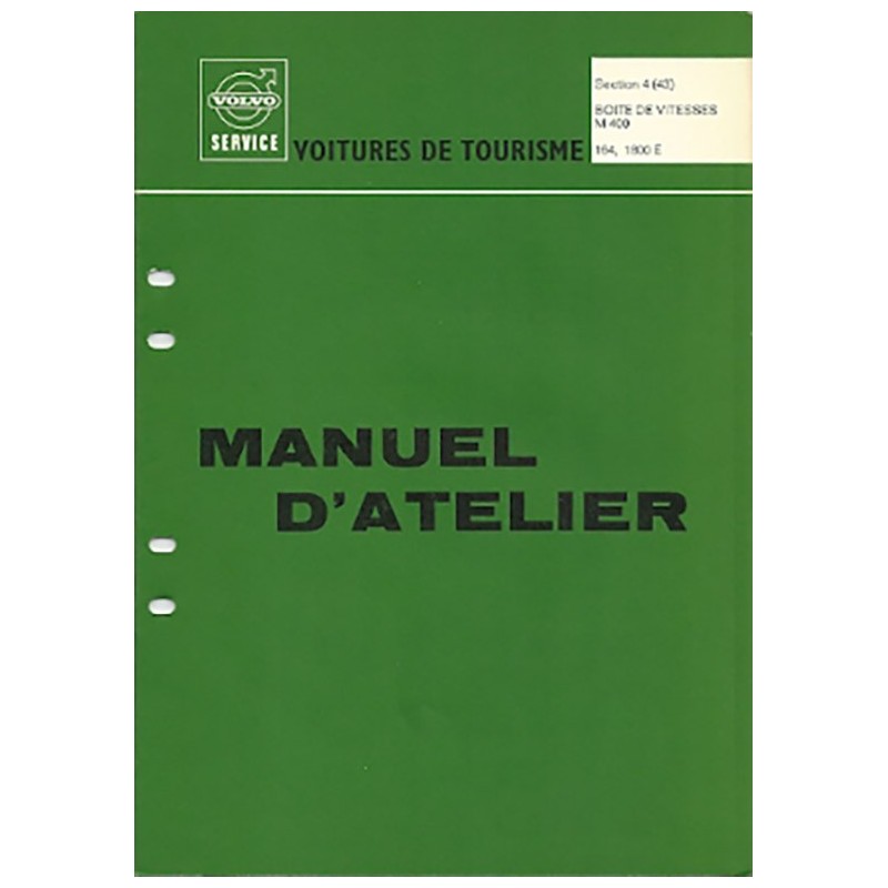 Manuel d Atelier BV M 400 Manuel d Atelier BV M 400