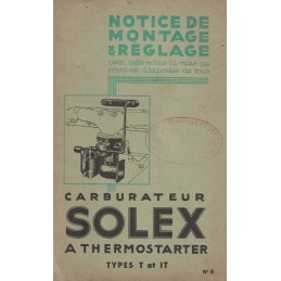 Carburateurs Types T & IT