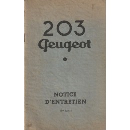 Notice d' Entretien  1957