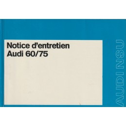Notice d' Entretien 1971
