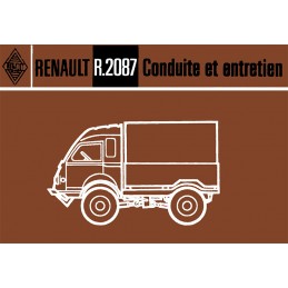 Notice d' Entretien R 2087