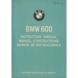 Notice Entretien 600 1958