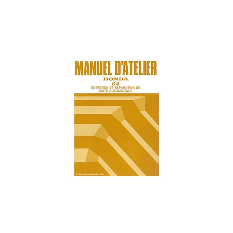 Manuel Atelier BVA Type K4 Manuel Atelier BVA Type K4