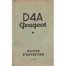 Notice d' Entretien D4 A 1956