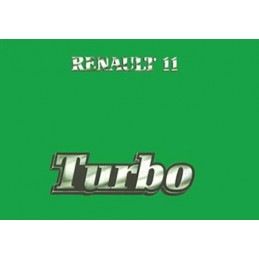 Notice d' Entretien R 11 Turbo