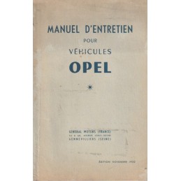 Notice d' Entretien 1950