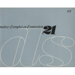 Notice Entretien  DS 21 1967