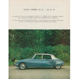 Revue Technique DS 21 - DS 21M