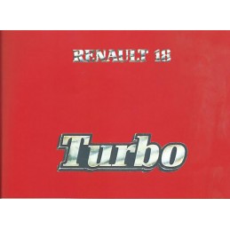 Notice d' Entretien R 18 Turbo