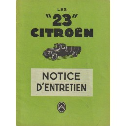Notice d' Entretien  1956