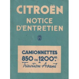 Notice d' Entretien  1951