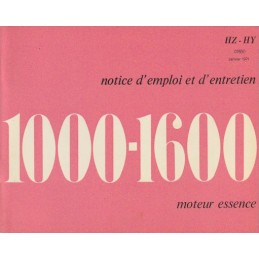 Notice d' Entretien  1971