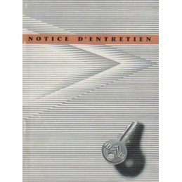 Notice Entretien  ID 19 1958