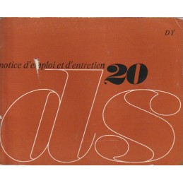 Notice Entretien  DS 20  1969
