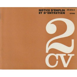 Notice Entretien 1969