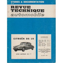 Revue Technique DS 19  1965