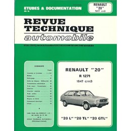 Revue Technique R 20 L / TL / GTL