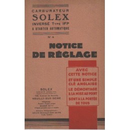 Carburateur Type IFP