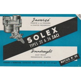 Carburateur Type 22 & 26 ZACI