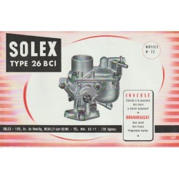 Carburateur Type 26 BCI