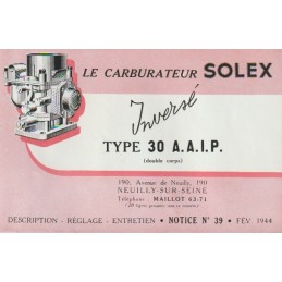 Carburateur Type 30 AAIP