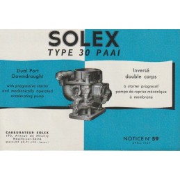 Carburateur Type 30 PAAI