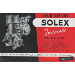 Carburateur Type 35 & 40 AIP