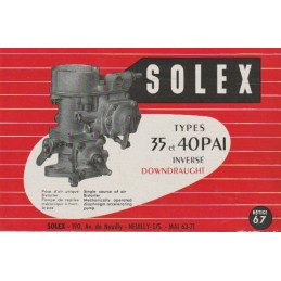 Carburateur Type 35 & 40 PAI