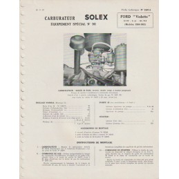 Fiche Technique Solex 30 PAAI
