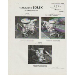 Fiche Technique Solex 32 PBIC