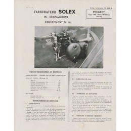 Fiche Technique Solex 26 AHD