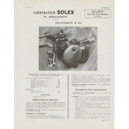 Fiche Technique Solex 30 AHD